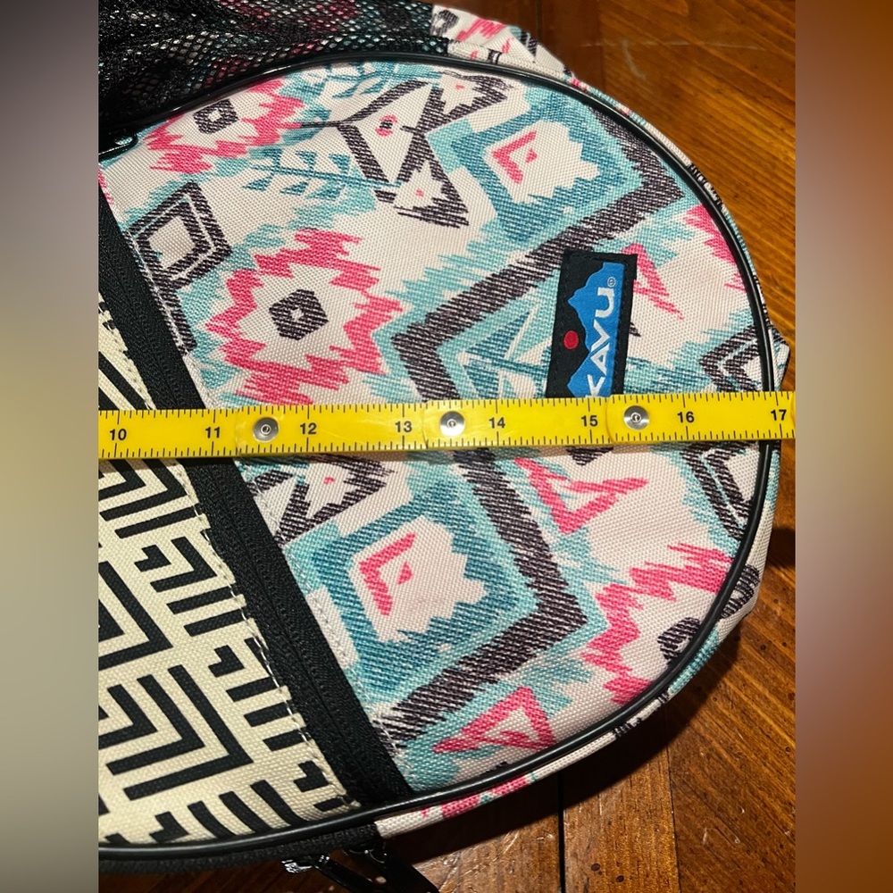 KAVU Rope Sling Bag Aztec Southwestern Geometric Print Crossbody Backpack NWOT - Picture 12 of 16